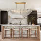 Ghiaccio Oval Art Glass Chandelier 54" 65"