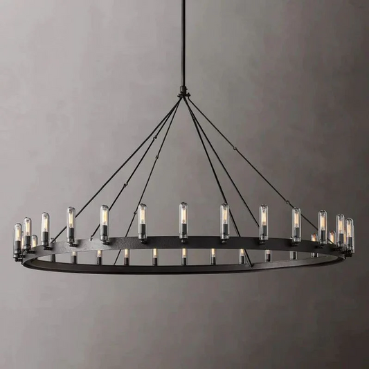 Camino Vintage Filament Outdoor Round Chandelier