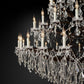 19TH Crystal Rococo Round Chandelier 101"