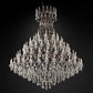 19TH Crystal Rococo Round Chandelier 101"
