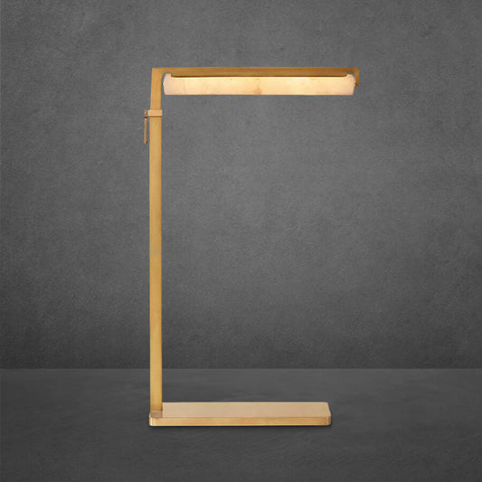 Audon Alabaster Task Floor Lamp