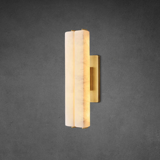 Audon Alabaster Double Sconce