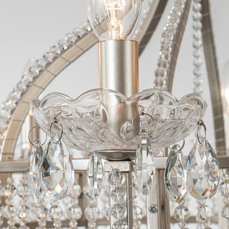Light Luxury Nordic Vintage Candle Iron Lantern Chandelier for Living / Dining Room / Bedroom-MEET LIGHTING