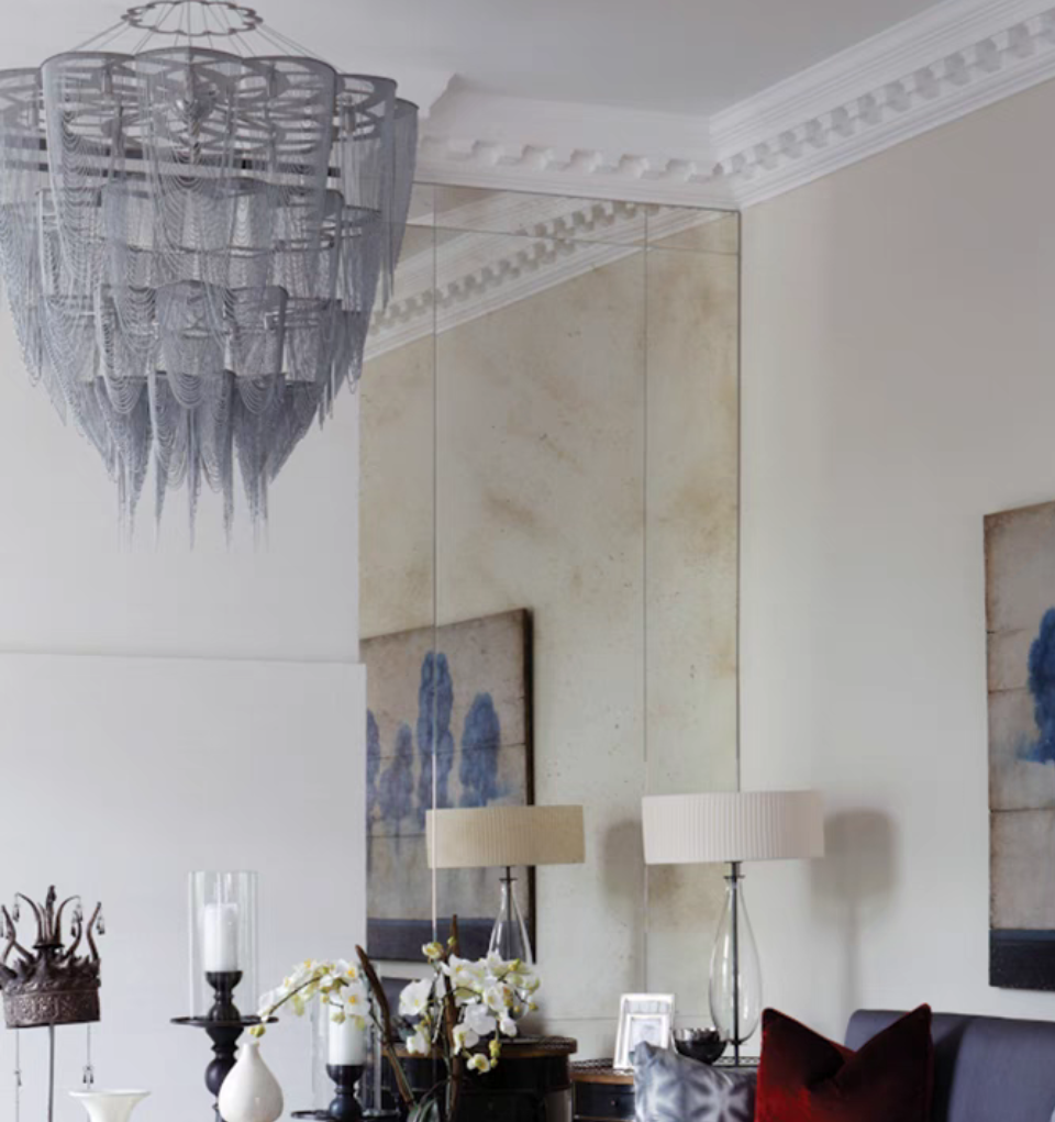 Oversized Post-Modern Aluminium Chain Tassel Pendant Chandelier for Large Living Room/Staircase/Villa-MEET LIGHTING