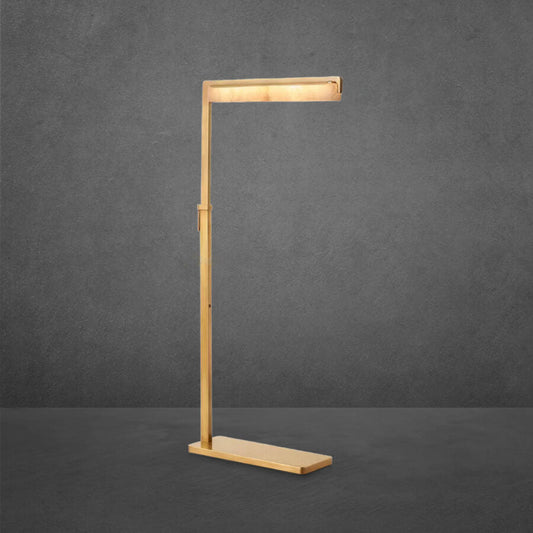 Audon Alabaster Task Floor Lamp