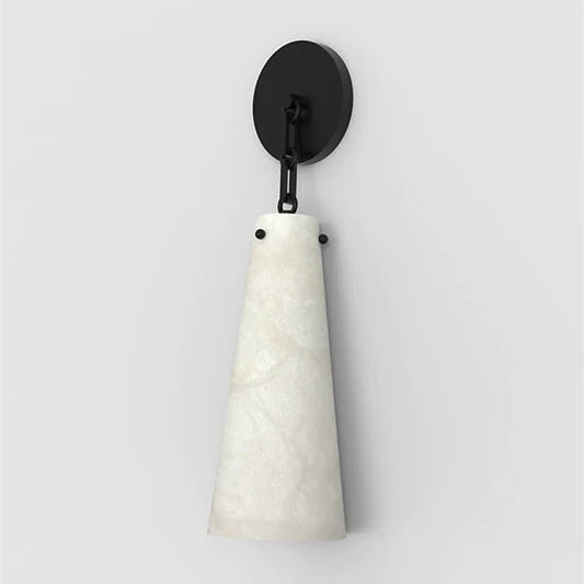 Luccas Contemporary Alabaster Wall Sconce