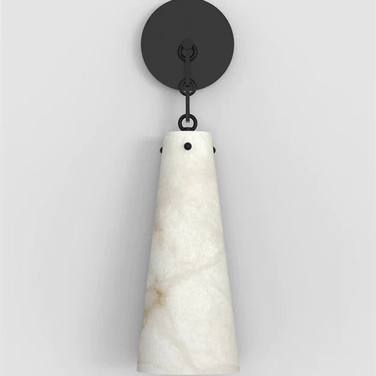 Luccas Contemporary Alabaster Wall Sconce