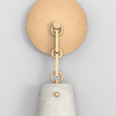Luccas Contemporary Alabaster Wall Sconce