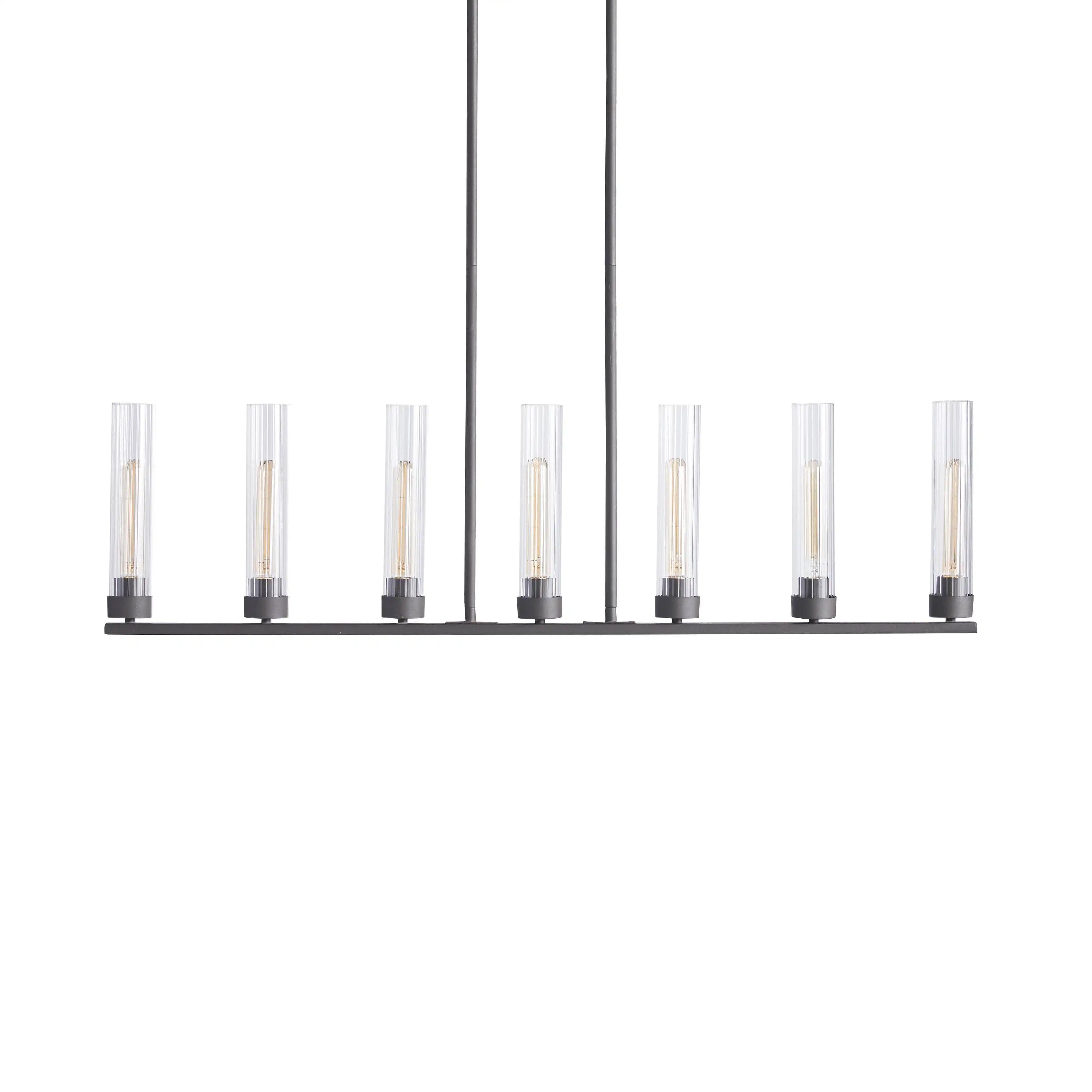 Andreas Glass Linear Chandelier Lighting-MEET LIGHTING