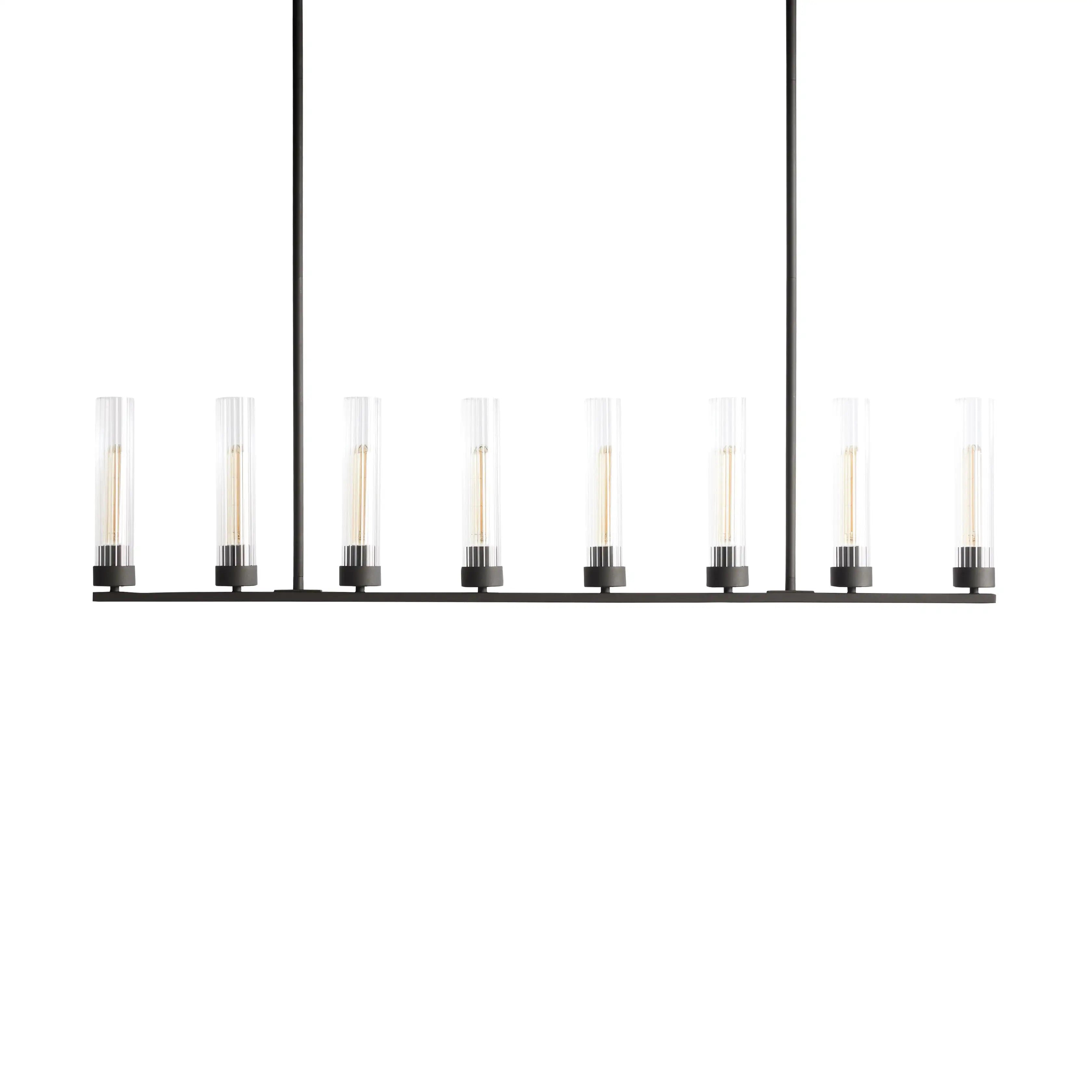 Andreas Glass Linear Chandelier Lighting-MEET LIGHTING