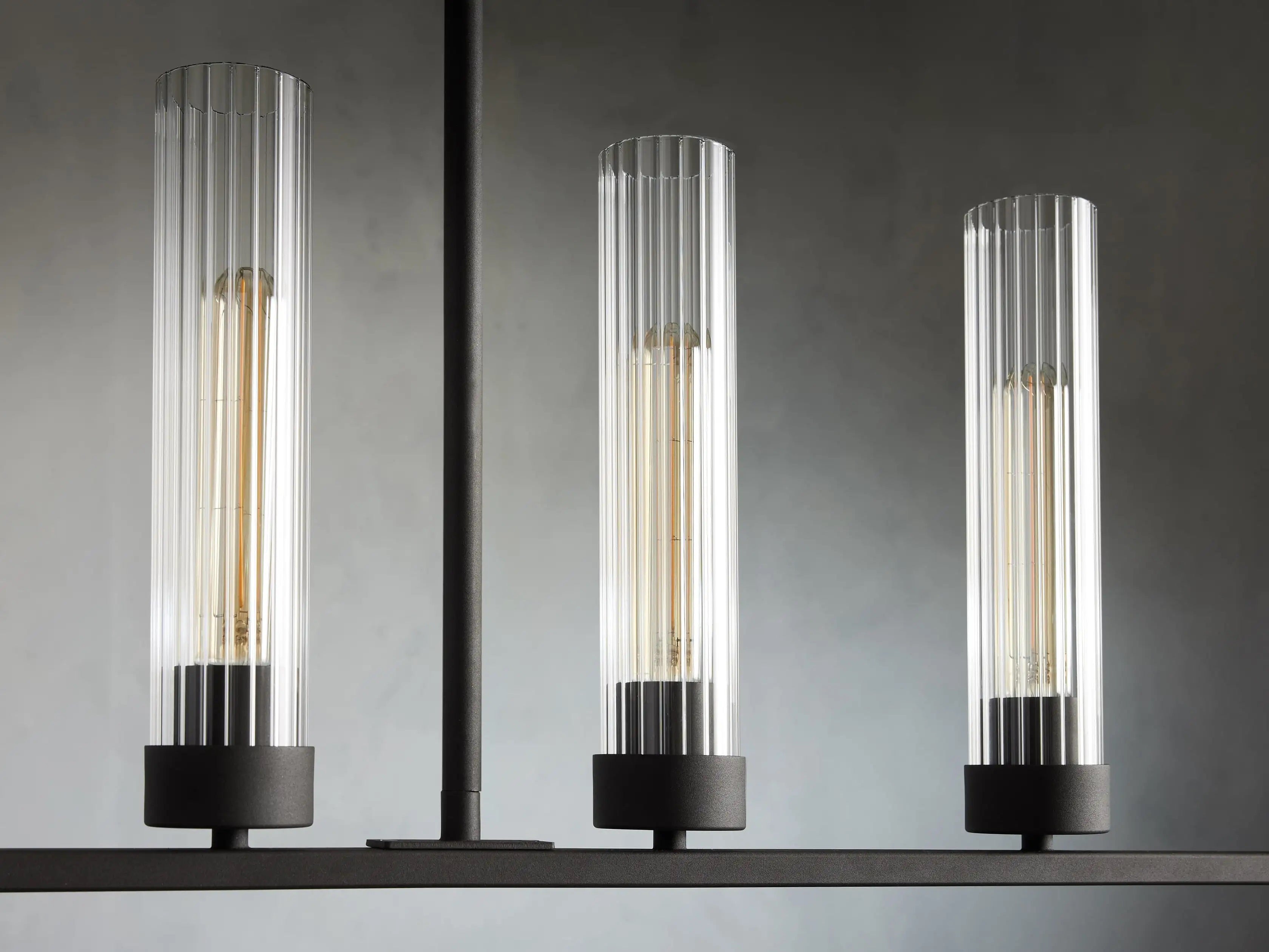 Andreas Glass Linear Chandelier Lighting-MEET LIGHTING