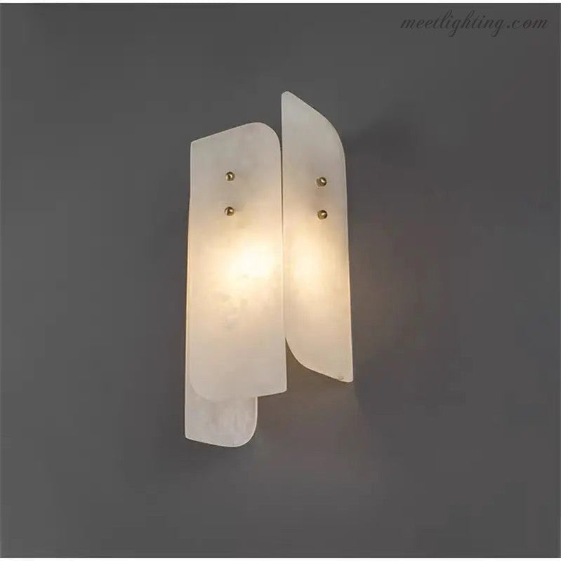 Alabaster Bedroom Wall Sconces Lighting-Meet Lighting