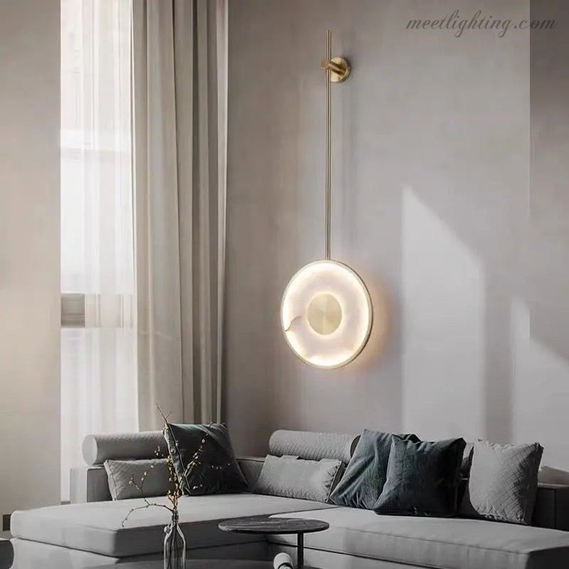 Alabaster Bedside Wall Mounted Lamps-Meet Lighting