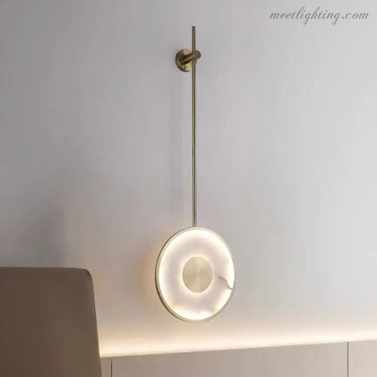 Alabaster Bedside Wall Mounted Lamps-Meet Lighting