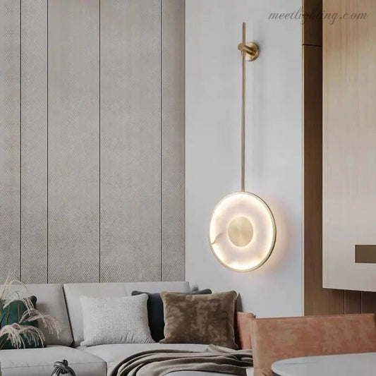 Alabaster Bedside Wall Mounted Lamps-Meet Lighting