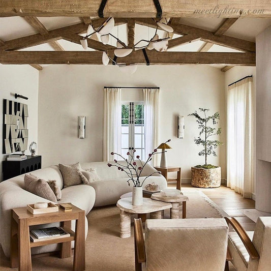 Alabaster Chandelier, Artistic Modern Chandelier for Bar Area-Meet Lighting