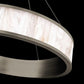 Alabaster Coliseo LED Round Chandelier 28''-Meet Lighting