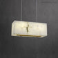 Alabaster Cubic Dining Room Chandelier-Meet Lighting