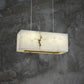 Alabaster Cubic Dining Room Chandelier-Meet Lighting