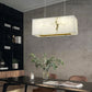 Alabaster Cubic Dining Room Chandelier-Meet Lighting