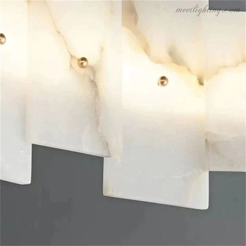 Alabaster Glo Modern Chandelier-Meet Lighting