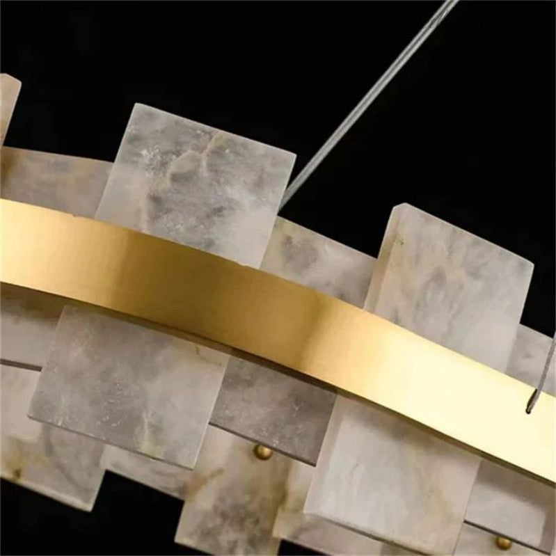 Alabaster Glo Modern Chandelier-Meet Lighting