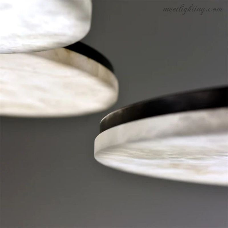 Alabaster Island Shape Mini Pendant Light-Meet Lighting