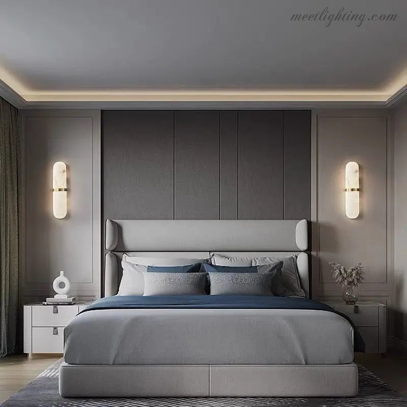 Alabaster Living Room Walls Light Fixture-Meet Lighting