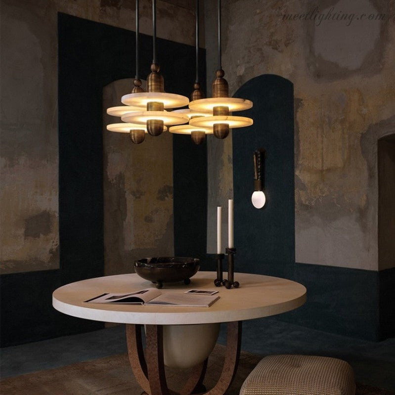 Alabaster Modern Pendant For Dining Room-Meet Lighting