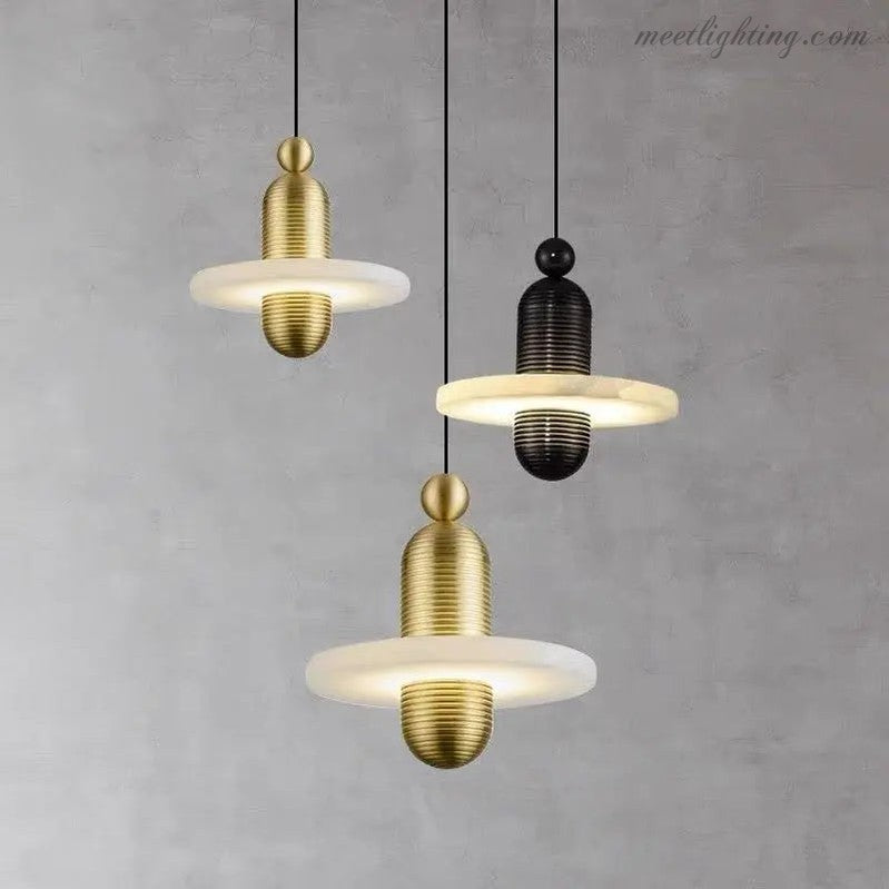 Alabaster Modern Pendant For Dining Room-Meet Lighting