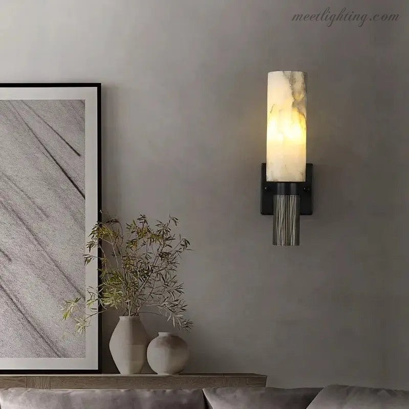 Alabaster Modern Wall Sconce Lighting-Meet Lighting