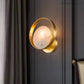 Alabaster Round Modern Wall Sconces for Bedroom-Meet Lighting