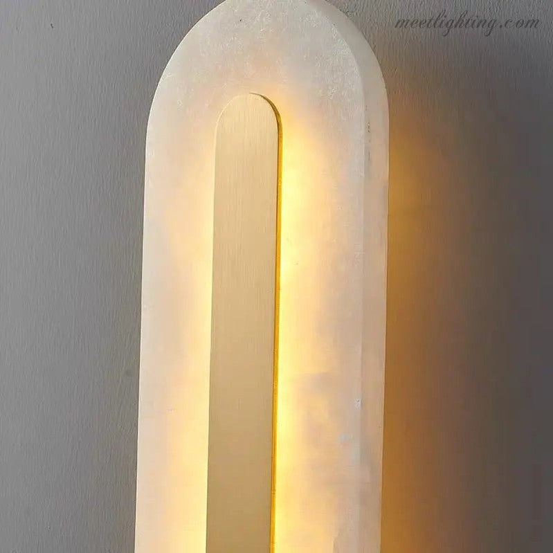Alabaster Wall Lights Fixture For Living Room-Meet Lighting