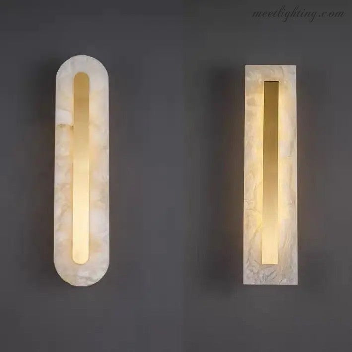 Alabaster Wall Lights Fixture For Living Room-Meet Lighting