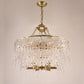 Aletta Melting Drop Crystal Glass Round Chandelier-Meet Lighting