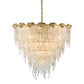 Aletta Melting Drop Crystal Glass Round Chandelier-Meet Lighting
