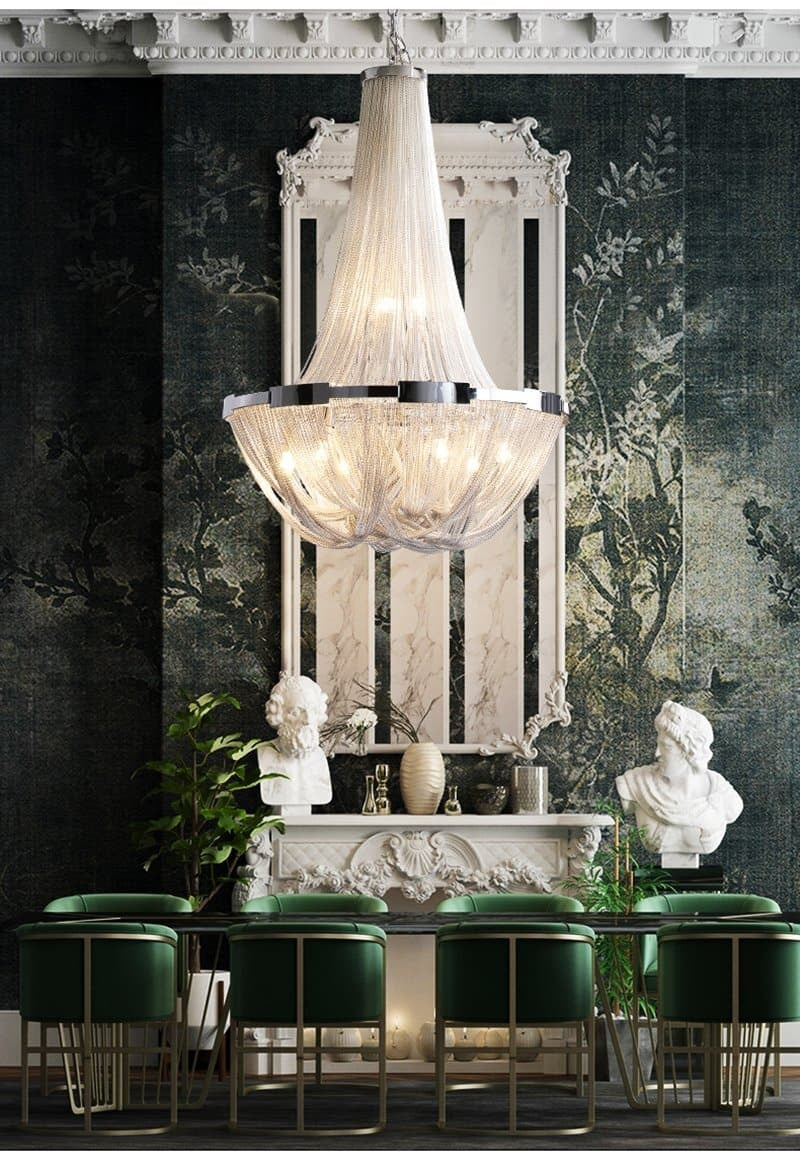 Alisa Plated Luxury Chandelier-Meet Lighting