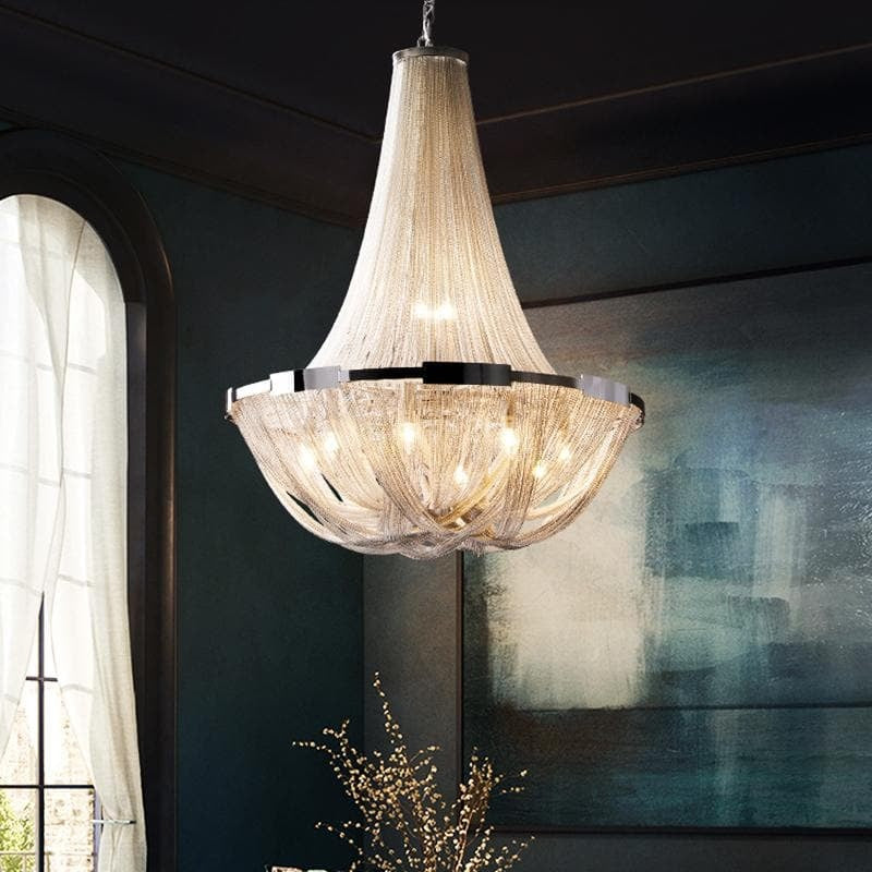 Alisa Plated Luxury Chandelier-Meet Lighting