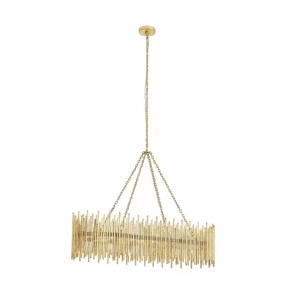 Althely 10 Lights Rectangle Pendant Chandelier-MEET LIGHTING