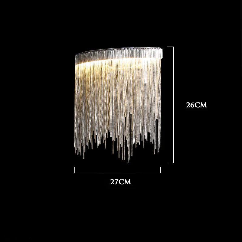 Aluminum String Light Wall Sconce-Meet Lighting
