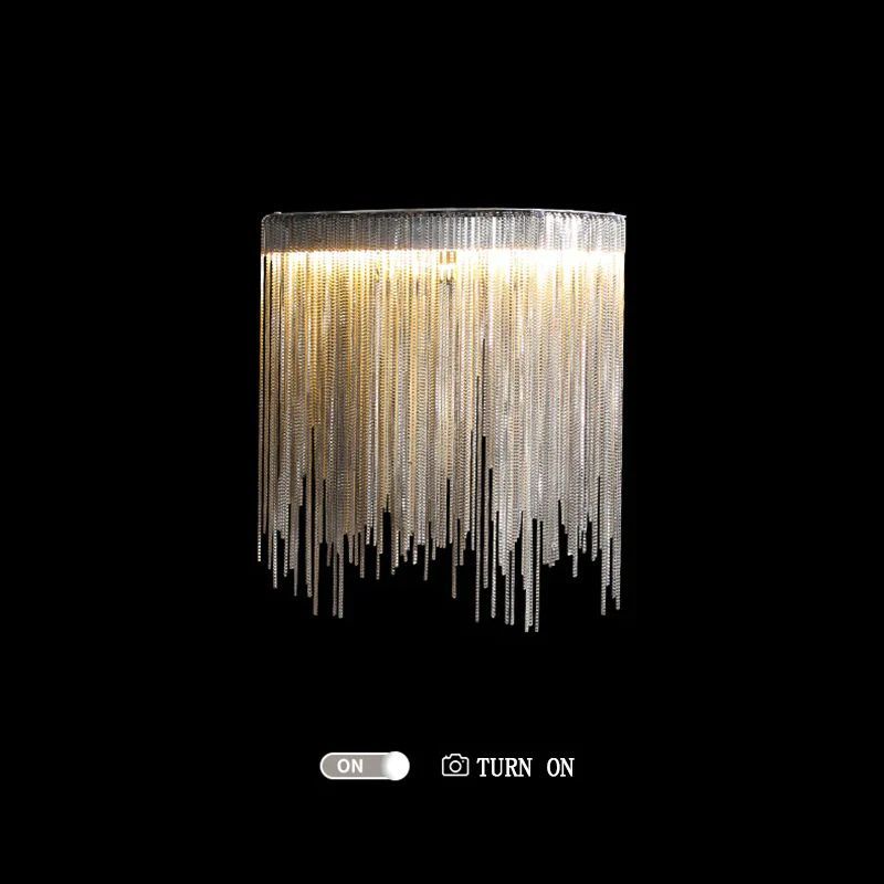 Aluminum String Light Wall Sconce-Meet Lighting