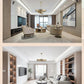 Ambrosi Round Brass Crystal Ring Chandelier-Meet Lighting