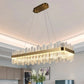 Andrea Rectangular Crystal Chandelier-Meet Lighting