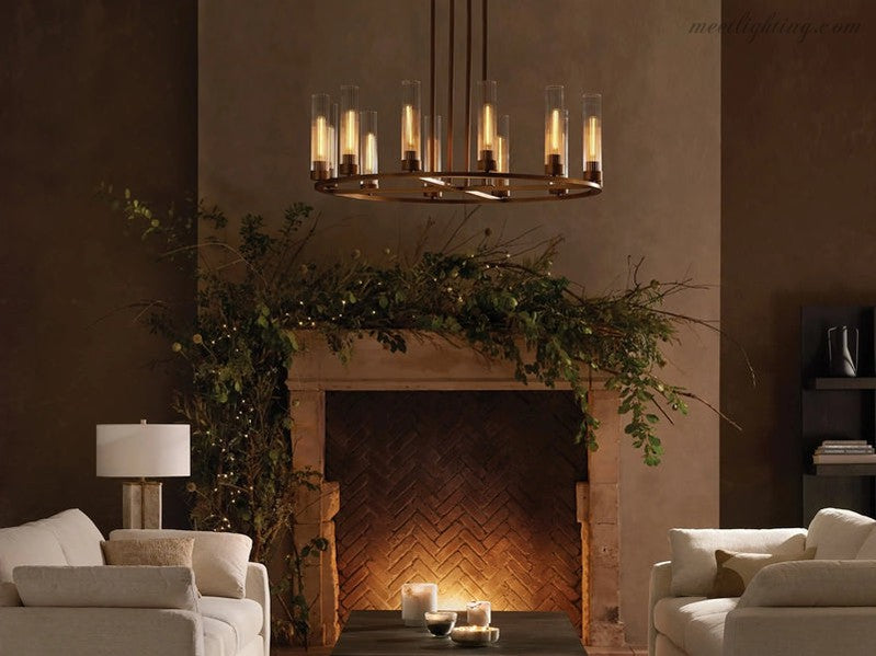 Andreas Round Chandelier-Meet Lighting