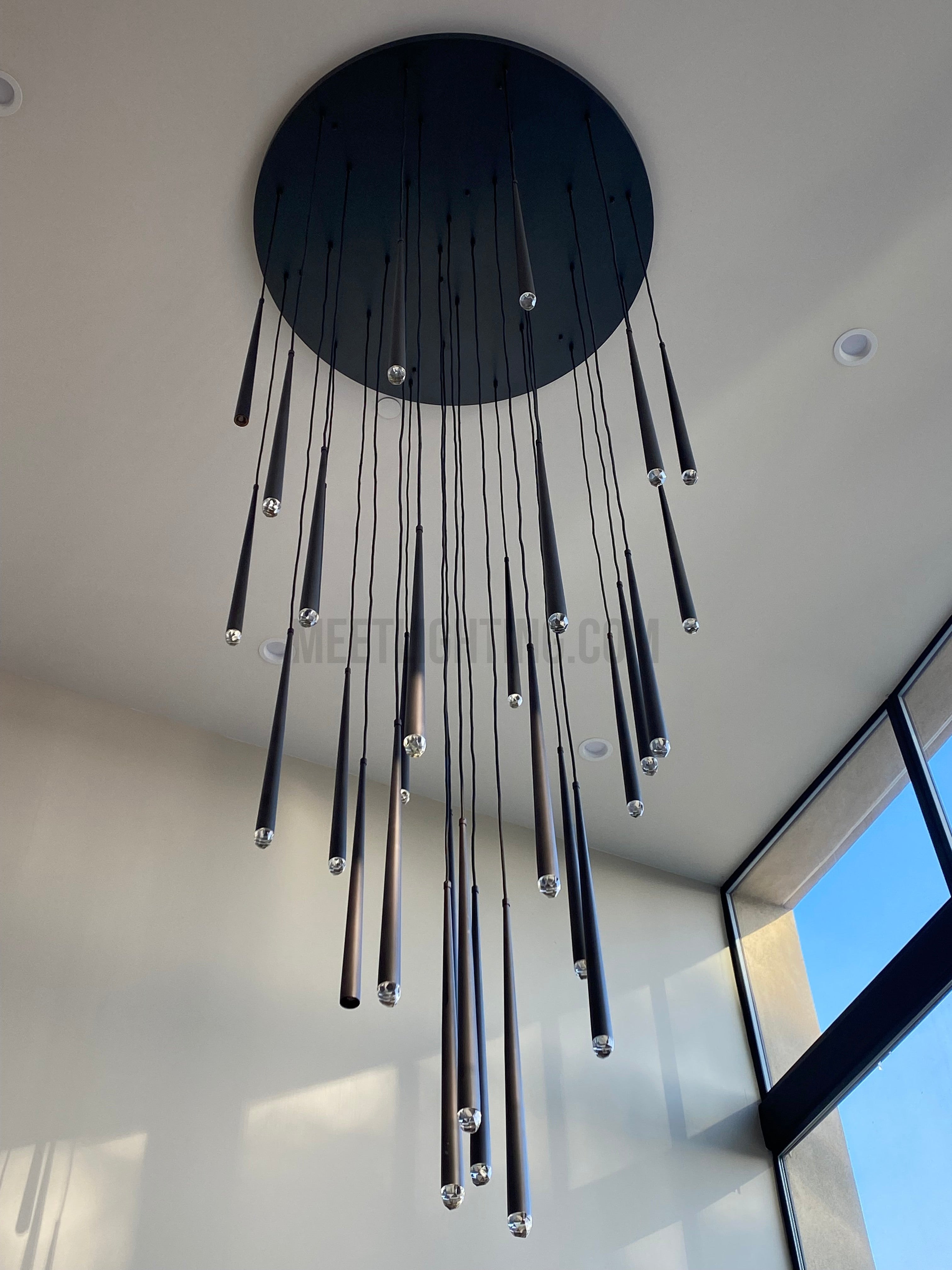Aquitance Round Chandelier 24"-MEET LIGHTING