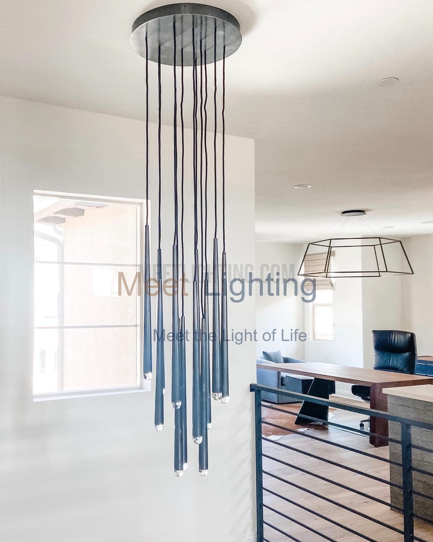 Aquitance Round Chandelier 24"-MEET LIGHTING