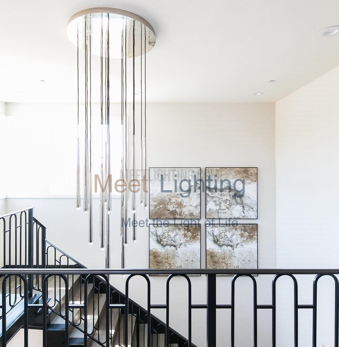Aquitance Round Chandelier 24"-MEET LIGHTING