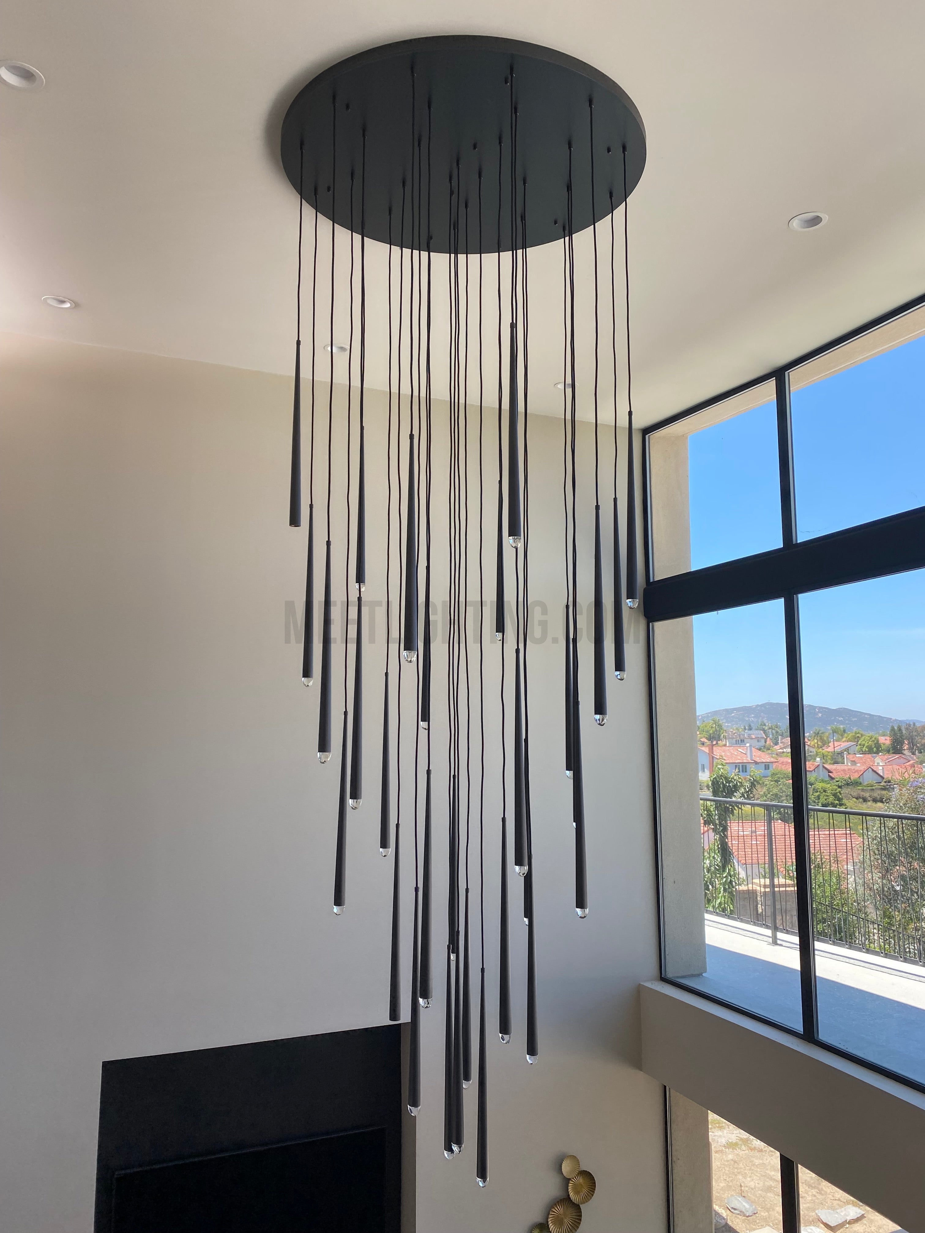 Aquitance Round Chandelier 24"-MEET LIGHTING