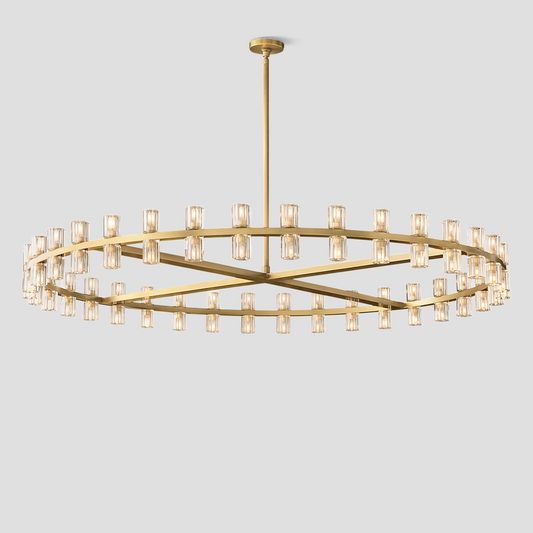 Arcachon Crystal Round Chandelier 48"-Meet Lighting
