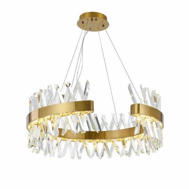 Arsenio Open Round Crystal Chandelier-Meet Lighting